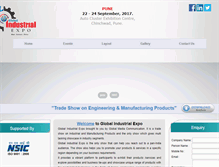 Tablet Screenshot of globalindustrialexpo.com